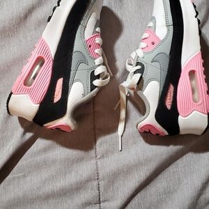 Girls Air Max 90 pink/white/gray/black